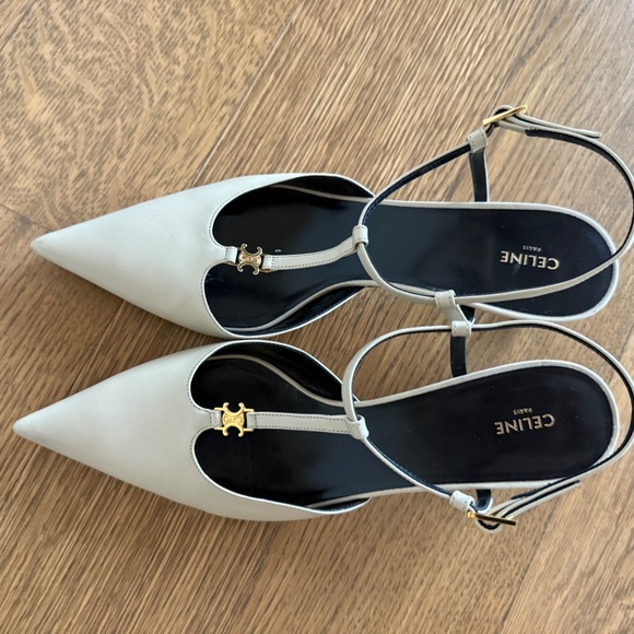 CELINE KITTEN HEELS T- BAR STRAP PUMP - Picture 7 of 9